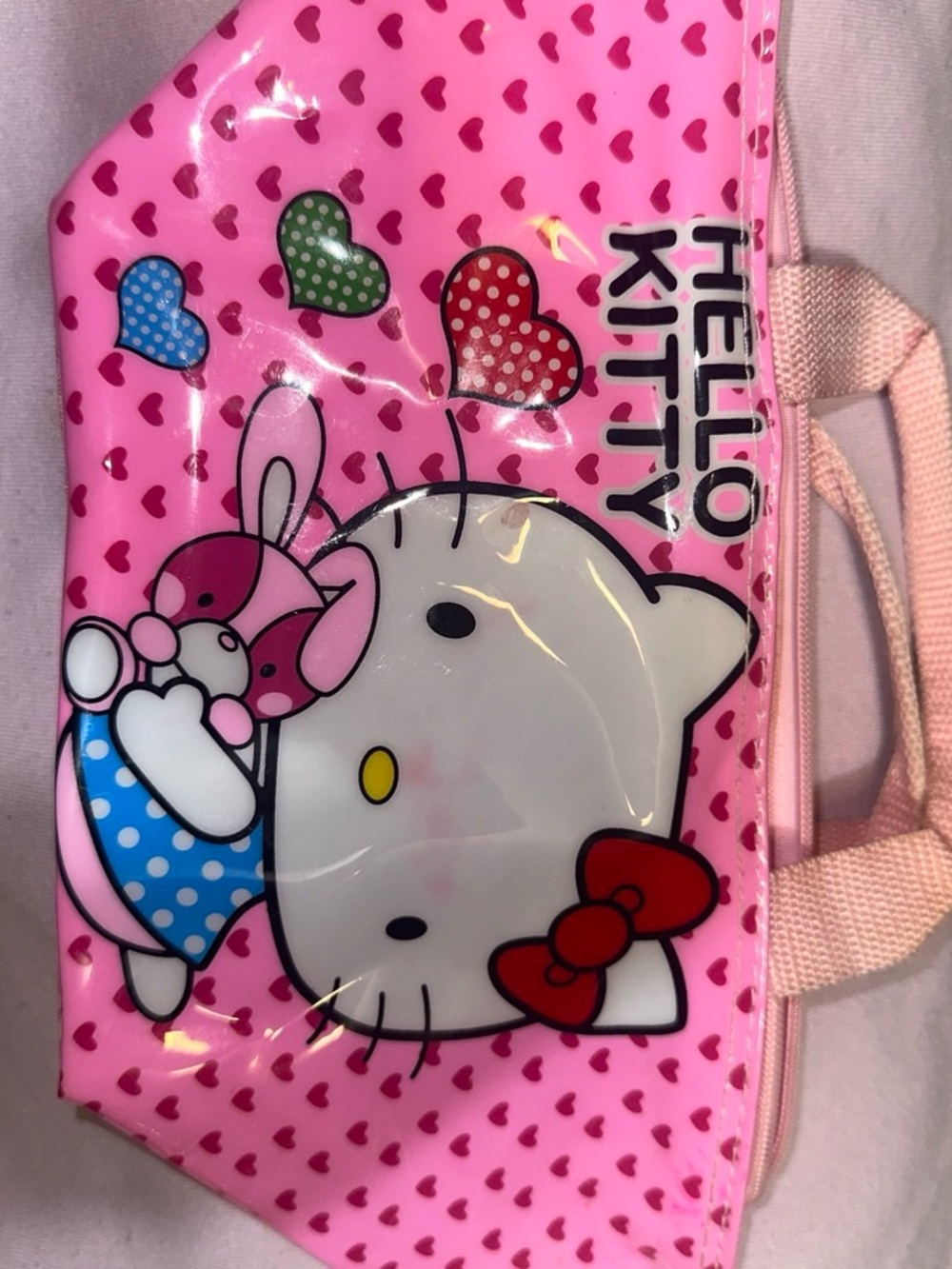Hello Kitty Pink Heart Print Kids small Makeup bag